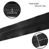 1 x zip in black, 70 cm, long spiral zip,