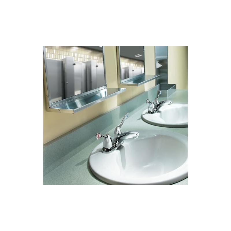 Moen Commercial M-Bition Chrome Two-Handle Centerset Bathroom Faucet 1.5 GPM,