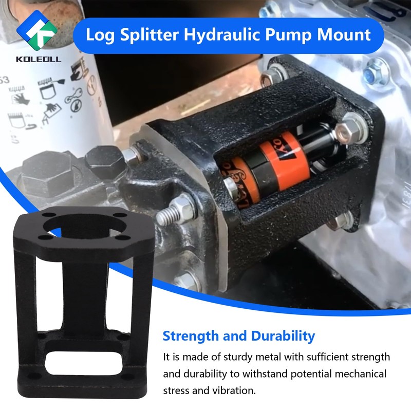 KOLEOLL Log Splitter Hydraulic Pump Mount Fits for 5-7 Hp