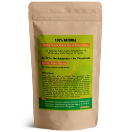 Natural PURE Henna Hair Color/Dye | 100% Pure Chemical Free Hair Color, Conditioner | Triple Sifted | Herbal Henna for Hair Care & Growth | Men & Women (227 gram / 8 oz)