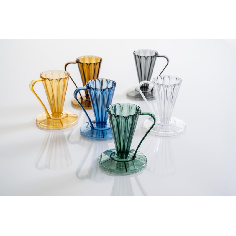 CAFEC Pour-Over Flower Dripper DEEP 27 Black | FDD-27CB