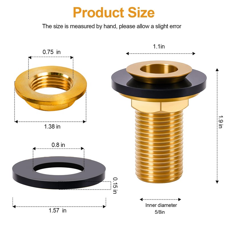 Drain Assembly For Drip Tray - 1/2" NPT Brass Auto