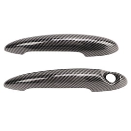 Exterior Door Handle Cover Carbon Fiber Style Outside Door Handle Decor Cap for Cooper S R50 R53 R55 R56