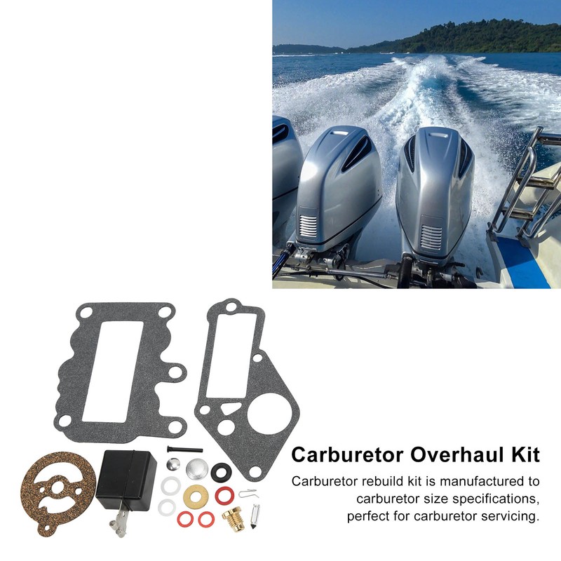 19Pcs/Set Carburetor Repair Rebuild Kit 382048 Replacement for Johnson Evinrude