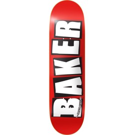 Baker Skateboards Brand Logo Red/White Deck 7.5"