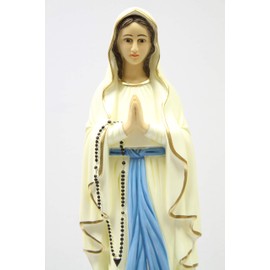 Vittoria Collection 27 Inch Our Lady of Lourdes Statue Sculpture Figurine Made in Italy Indoor Outdoor Garden