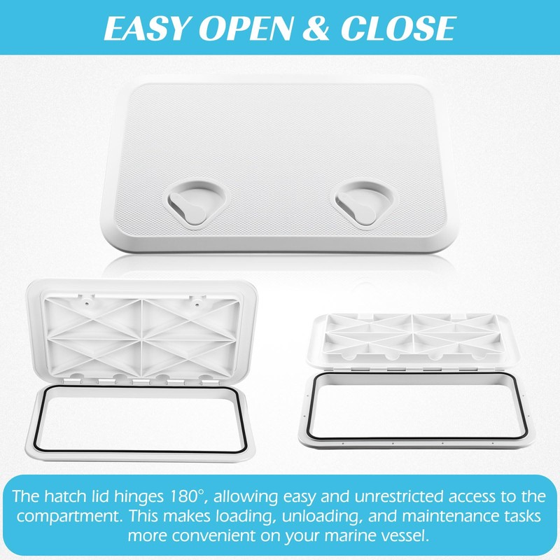 Datanly 2 Pcs Marine Boat Deck Hatch 24" x 14"