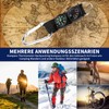 IUSOT Pack of 2 compass key rings with thermometer, multifunctional