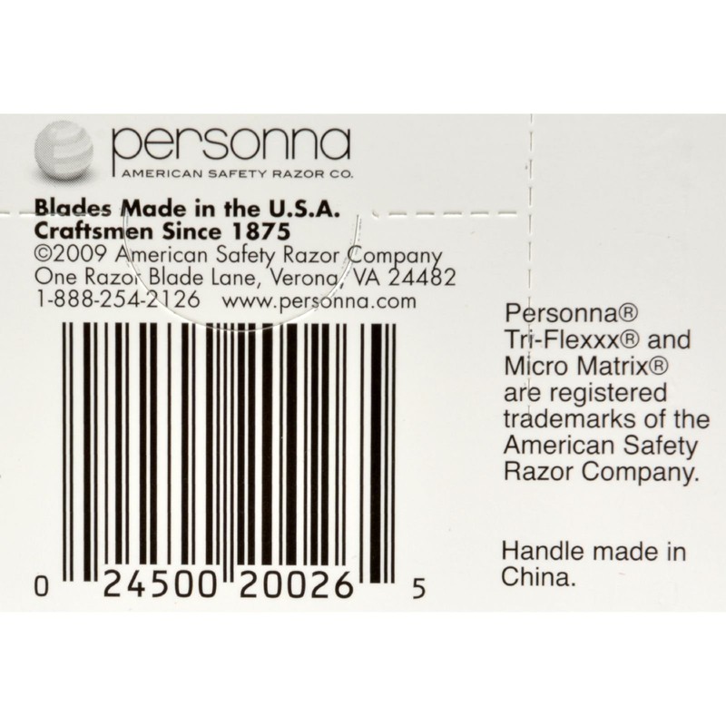 Personna Tri-Flexxx Triple Blade Shaving System for Men