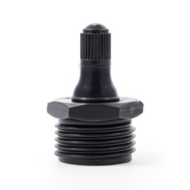 Camco RV Blow Out Plug with Schrader Valve - Features Rust Resistant Double Plastic Construction - Essential RV Winterization Tool Prevents Freeze Damage (36133)