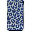 Stitch & Zip Eyeglass Case Needlepoint Kit- Navy Leopard