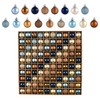 Valery Madelyn Mini Christmas Ball Ornaments, 100ct Blue and Gold