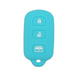 SEGADEN Silicone Cover Protector Case Holder Skin Jacket Compatible with TOYOTA 3+1 Button Remote Key Fob CV2410 Light Blue