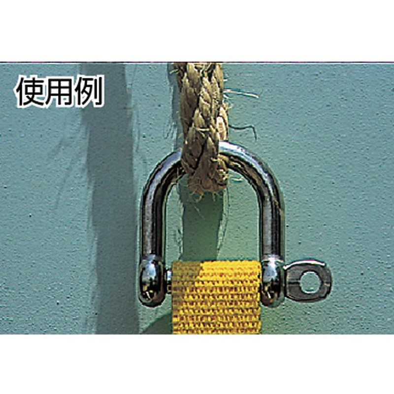 Trusco Nakayama TNS-5W(P) Wide Screw Shackle, Stainless Steel, Wire Diameter