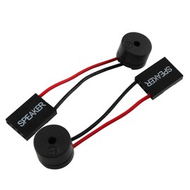 AXLIZER 2PCS PC Motherboard Internal Speaker, Computer Motherboard Built-in Speaker, Alarm Buzzer, Black, 2.36 Inch, Wired, Mono, 1 Watt, Plastic, Limited Warranty