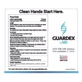 Guardex Hand Sanitizer Isopropyl Alcohol 75% Anticeptic Topical 8 oz (250ml)