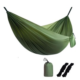 Syntelusa Hammock, Double Size, Fall Prevention, Hanging Type, Load Capacity 550.5 lbs (250 kg), Storage Bag Included, For Outdoor Use, 82.7 x 55.1 inches (210 x 140 cm), Indoor/Outdoor Camping, Parks, Fishing, Camping