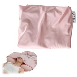 SILQA Artificial Silk Replacement Pillow Cover for AP-1060 AP-1030 with Hood, Pink (65*37cm)