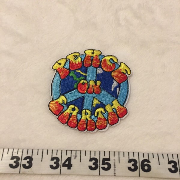 Unbranded Peace On Earth Funky Embroidered Iron On Patch New