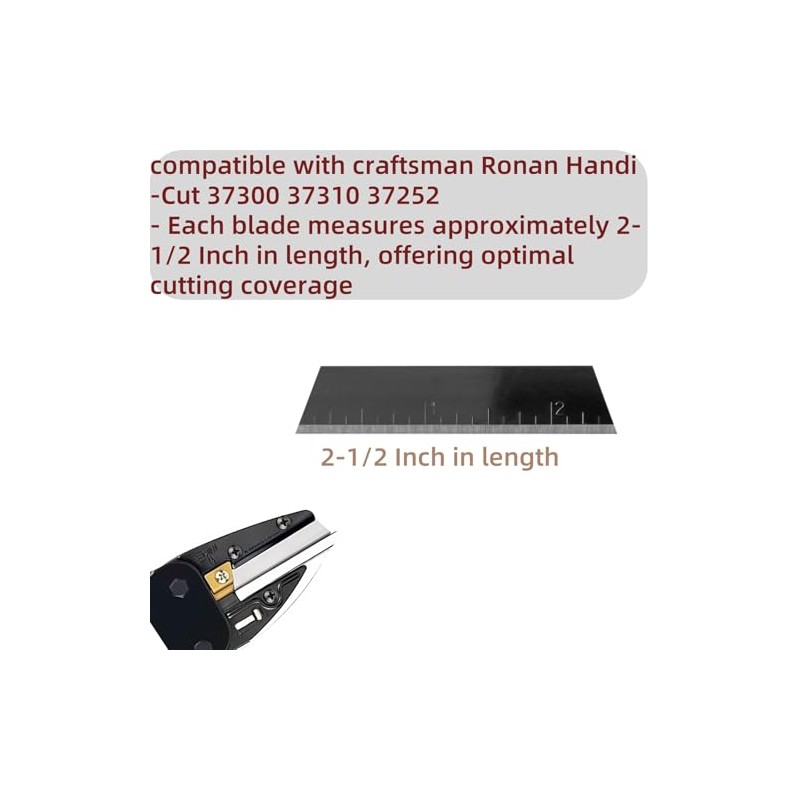 20 PCS 2-1/2" Replacement Blade for Craftsman Handi-Cut 37301 37251