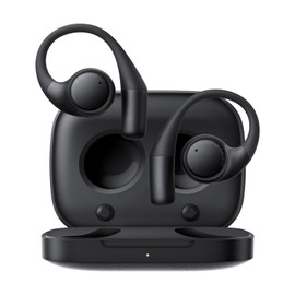 HONOR Earbuds Open True Wireless Earphones, Auriculares Abiertos con AI Live Translation, Auriculares Bluetooth con 3 micrófonos con cancelación Activa del Ruido, Resistente al Agua IP54, Negro