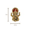 Desi Favors Brass Plated Ganesha Idol | Natural Gold Mini