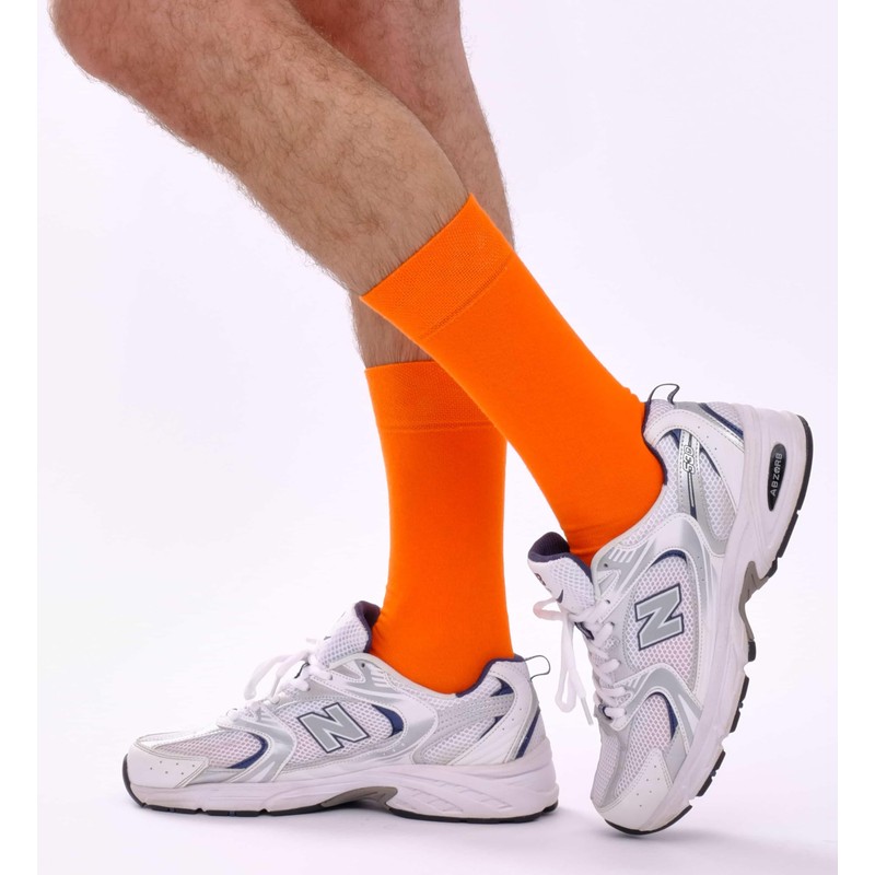 ONESCK Super Soft Cotton Dress Socks Vibrant Plain Colours for