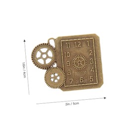 Hohopeti Vintage Clock Charms Pendant DIY Jewelry Making Embellishments for Crafting Unique Watch Gear Design for Bracelets Necklaces Keychains and More