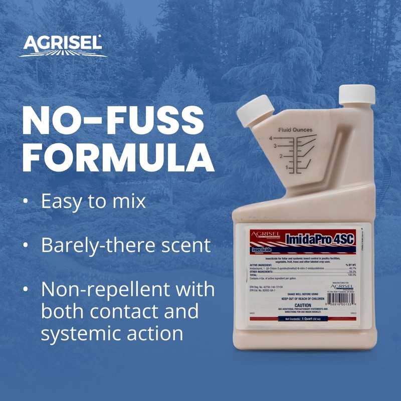 Agrisel ImidaPro 4SC, Insect Control, Safe for Poultry & Greenhouses,