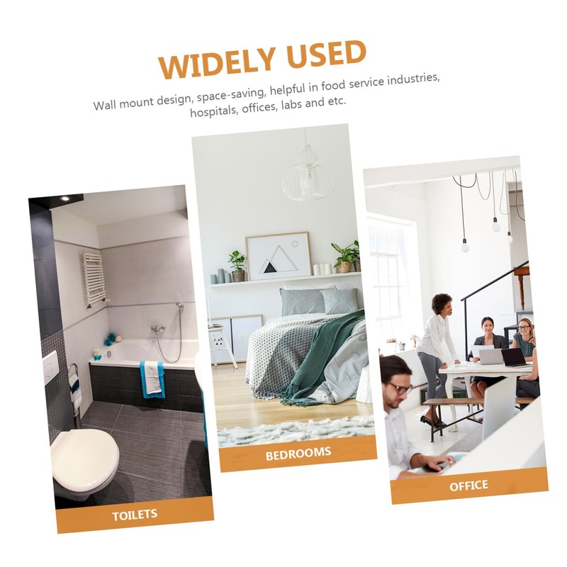 VICASKY Acrylic Face Mask Dispenser Wall Mount Holder for Gloves