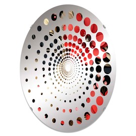 DesignQ 0 wall mirror, Oval Cottage, Traditional mirror, Round Black bathroom mirror, floral vanity mirror Glamorous Hollywood Floral In Red And Black printed mirror decor, oval mirror 20x30