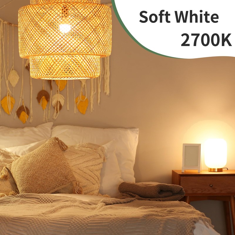 evelor GU24 LED Light Bulb,60 Watt Equivalent Soft White 2700K,Non-Dimmable,Efficient