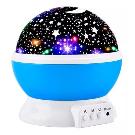 Lecute Lampara Proyector Noche Mesa Estrellas Luna Espacio Niños