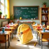 WLngtv Yellow Mini Doll Backpack School Bag Model Dollhouse School