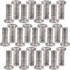 APUK 25x Solid Aluminium Flat Head Rivet M4 x 11mm