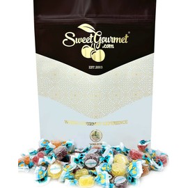 SweetGourmet Sugar-Free Italian Assorted Fruit Jellies | Individually Wrapped | 1 Pound