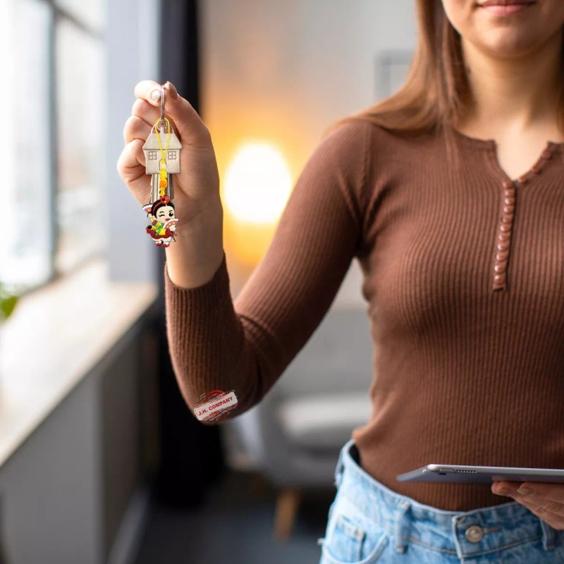 J.H. Company Set 2 Pcs Colgante Figura Coreana Tradicional Pareja