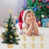 CCINEE Mini Christmas Tree Topper Star,6pcs Christmas Tree Topper Star