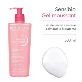 Bioderma Sensibio Gel Moussant Micelar, Limpieza Suave para Piel Sensible, 500 ml