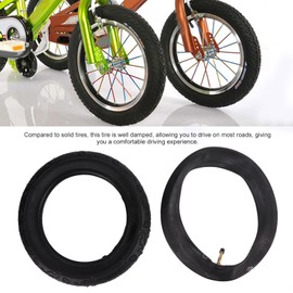 12 x 2.125 Bicycle Tyres, Rubber 12 x 2.125 Outer Tyres + Inflatable Inner Tube with Curved Mouth, for 12 Inch Children's Bicycles and Children's Bikes