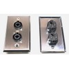 (2) Two Single Wall Plates w/Dual Genuine Neutrik NCJ6FI-S Combo