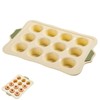 HKZTUY Silicone Muffin Pan Non-stick 12 Cups, Silicone Cupcake Pan