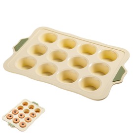 HKZTUY Silicone Muffin Pan Non-stick 12 Cups, Silicone Cupcake Pan for Baking, Durable and Easy to Pop Muffin Tin, Versatile Baking Mold for Muffins, Cupcake, Egg Bites, Tarts