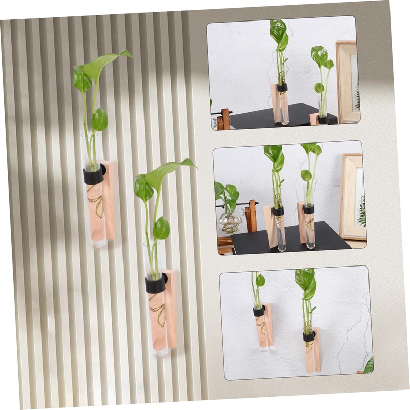 GRIRIW 2 Sets Wall Hanging Planter Test Tube Vases for