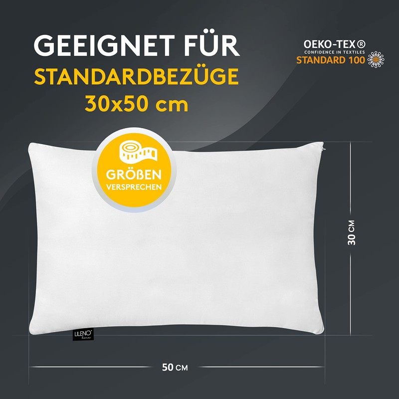 LILENO HOME Microfibre Cushion 30 x 50 cm [Set of