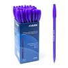 Eziglide Ballpoint Blue Pens, Pack of 50 Ballpoint Pens, Smooth