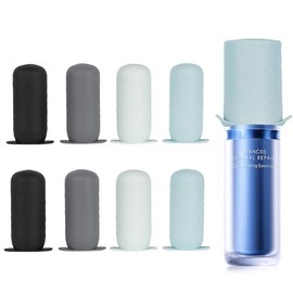 Mrsdry Fundas para Botellas de Viaje, A Prueba de Fugas, Contenedor de Tamaño de Viaje Fundas de Silicona para Artículos de Tocador, Cerraduras Anti-F