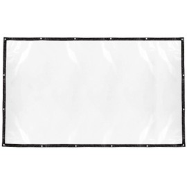 Lrnn Clear Waterproof Cover Tarp 5 x 8 ft Plastic Tarps Heavy Duty with Grommets Dustproof Rainproof Tarpaulin for Garden Furniture Cars