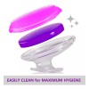 Dylonic Exfoliante Cepillo Para Golpes De Navaja-cabellos Encarnados