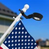 Solar Flag Pole Light,Fit 0.8-1.2 Inch Diameter 5ft 6ft Flagpole